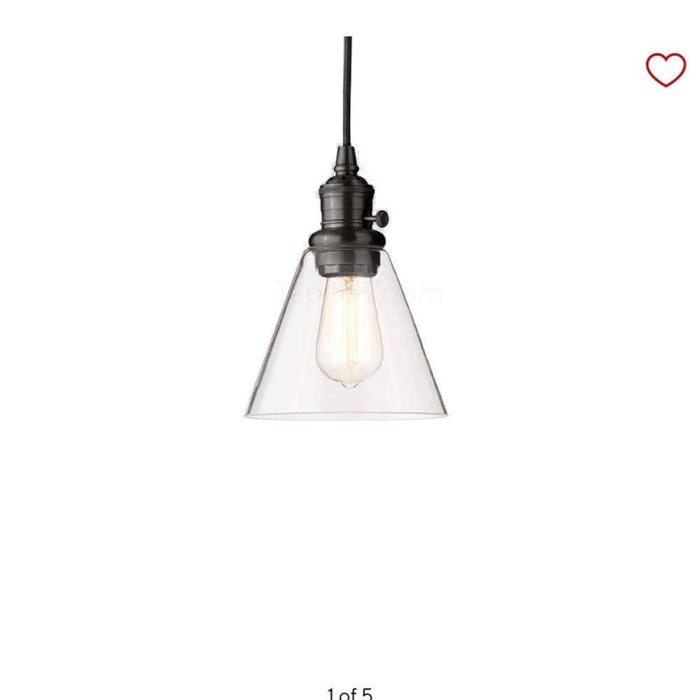 Pottery Barn Rustic Glass Pendants
